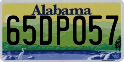 AL license plate 65DP057