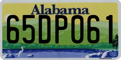AL license plate 65DP061