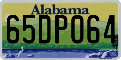 AL license plate 65DP064