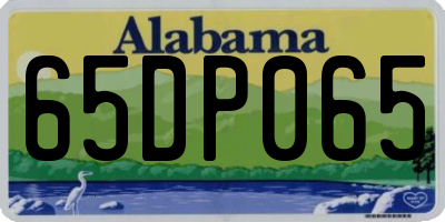 AL license plate 65DP065