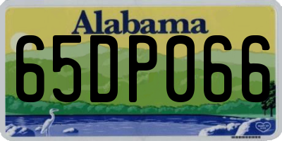AL license plate 65DP066