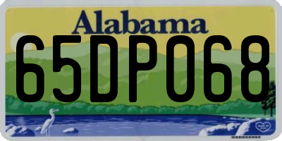 AL license plate 65DP068