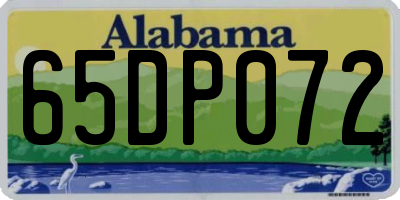 AL license plate 65DP072