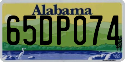 AL license plate 65DP074