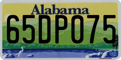 AL license plate 65DP075