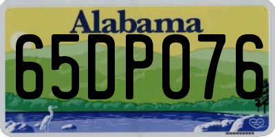 AL license plate 65DP076