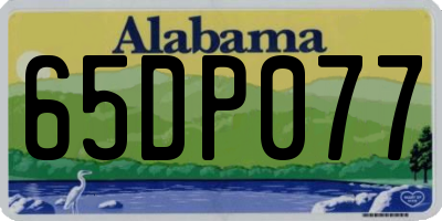 AL license plate 65DP077