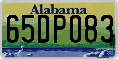 AL license plate 65DP083