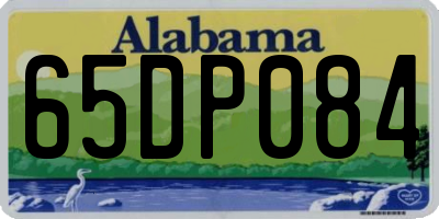 AL license plate 65DP084