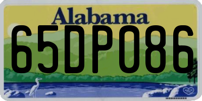 AL license plate 65DP086