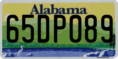 AL license plate 65DP089