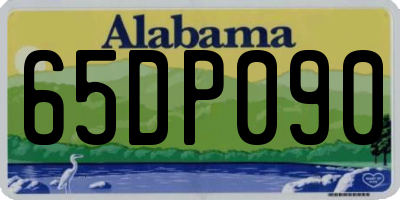 AL license plate 65DP090