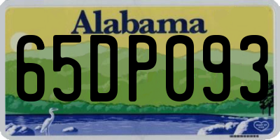 AL license plate 65DP093