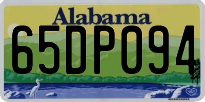 AL license plate 65DP094