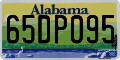 AL license plate 65DP095