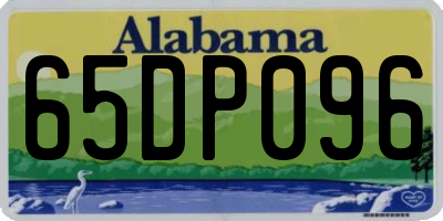 AL license plate 65DP096