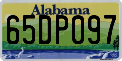 AL license plate 65DP097