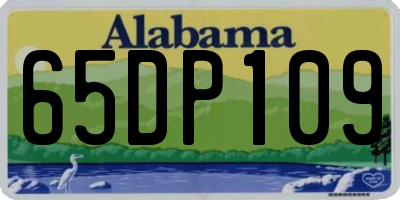 AL license plate 65DP109
