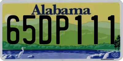 AL license plate 65DP111