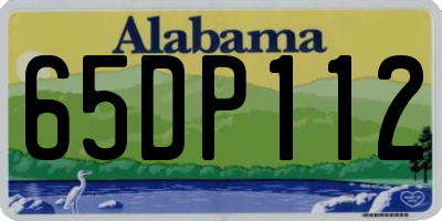 AL license plate 65DP112