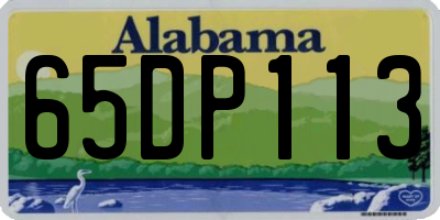 AL license plate 65DP113
