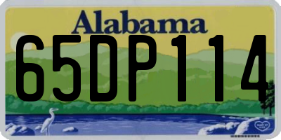 AL license plate 65DP114