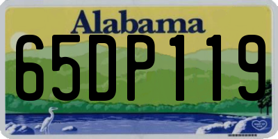 AL license plate 65DP119