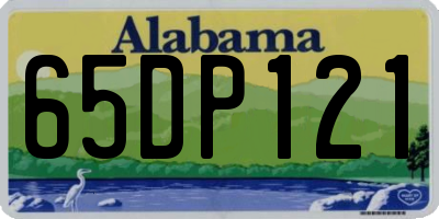 AL license plate 65DP121