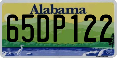 AL license plate 65DP122