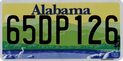 AL license plate 65DP126