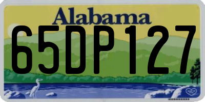 AL license plate 65DP127