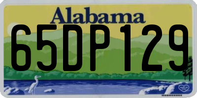 AL license plate 65DP129