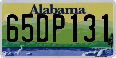 AL license plate 65DP131