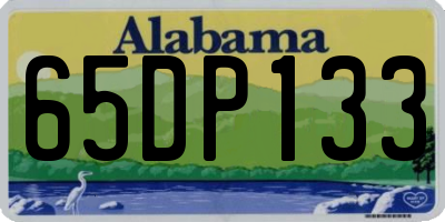 AL license plate 65DP133