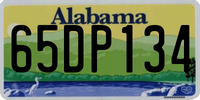 AL license plate 65DP134