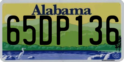 AL license plate 65DP136