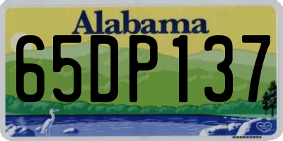 AL license plate 65DP137