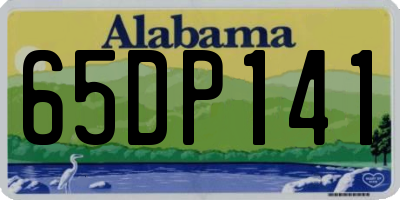 AL license plate 65DP141