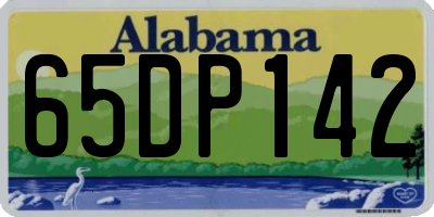 AL license plate 65DP142