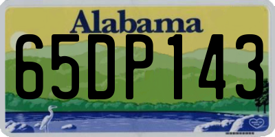 AL license plate 65DP143