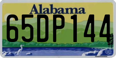 AL license plate 65DP144