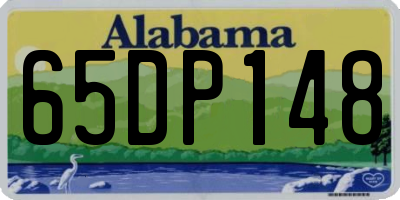 AL license plate 65DP148
