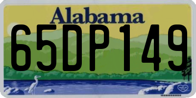 AL license plate 65DP149