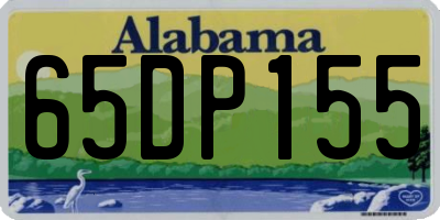 AL license plate 65DP155