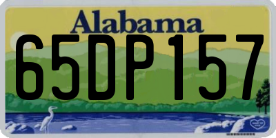 AL license plate 65DP157