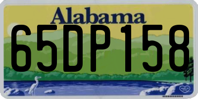AL license plate 65DP158
