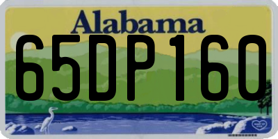 AL license plate 65DP160