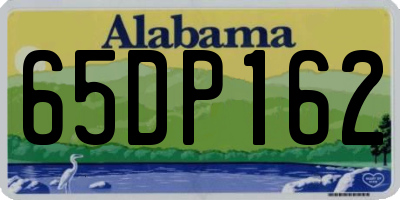 AL license plate 65DP162
