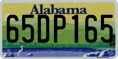 AL license plate 65DP165