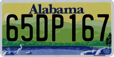 AL license plate 65DP167